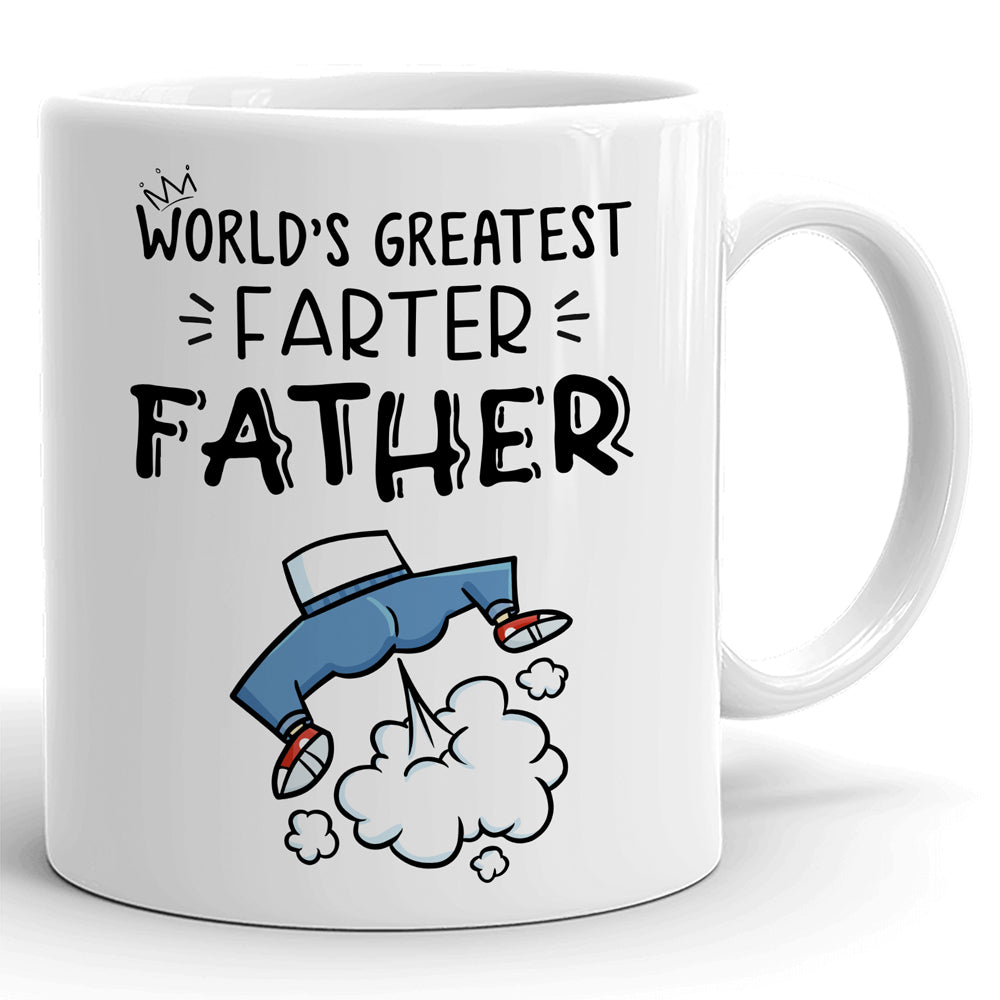 World's Greatest Farter Father Funny Mugs Gift For Dad