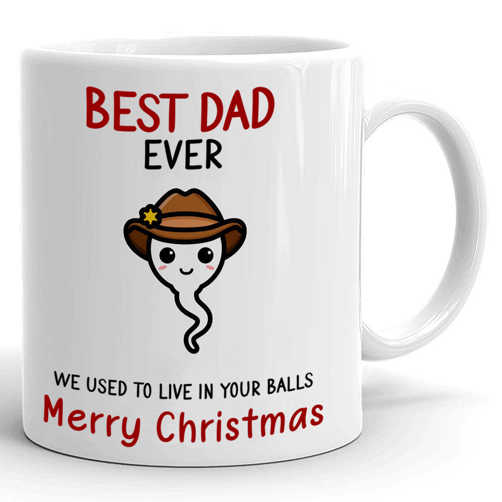 Best Dad Ever Christmas Mug Personalized Gift For Dad