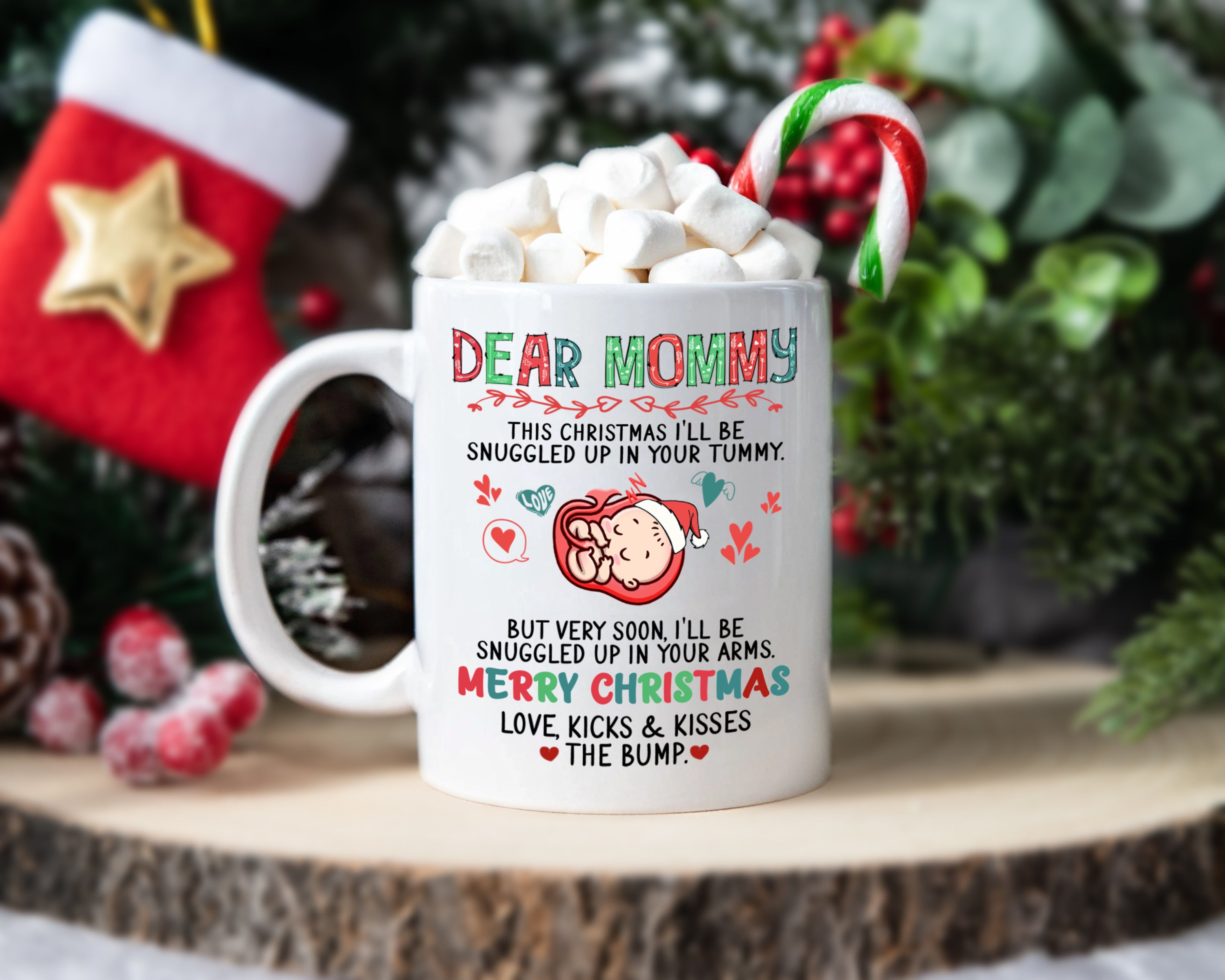 Next Christmas Snuggled Up In Your Arm Mug Gift For Expecting Mom To Be