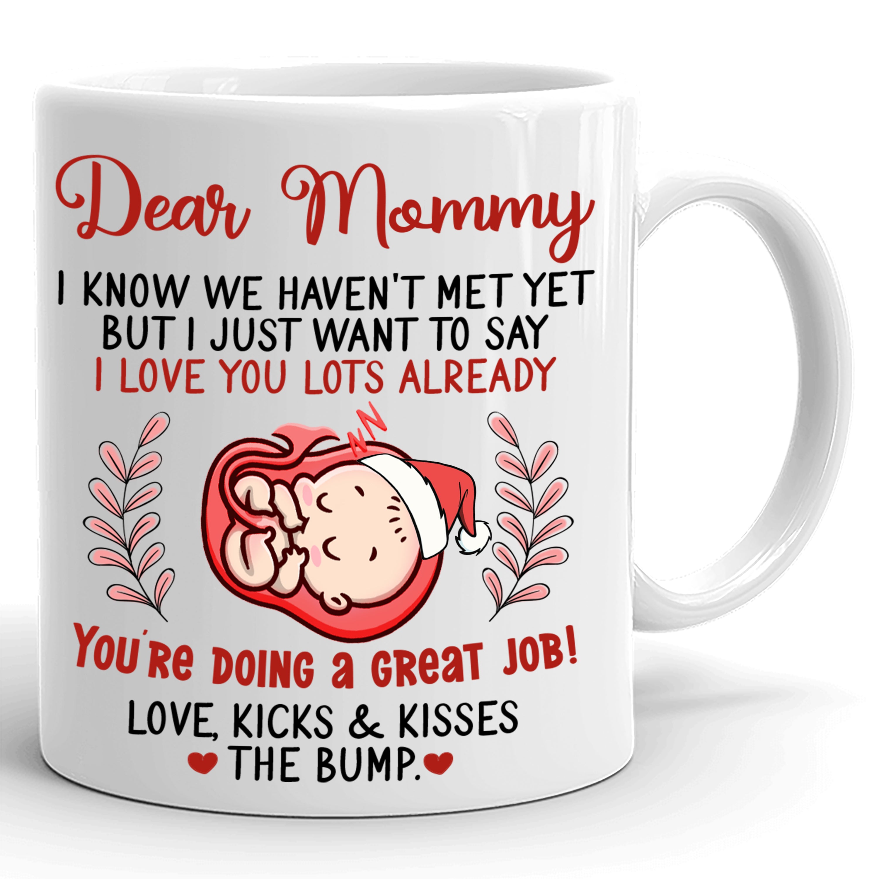 Baby Bump Saying Funny Christmas Gift For Expecting Mother Mom To Be