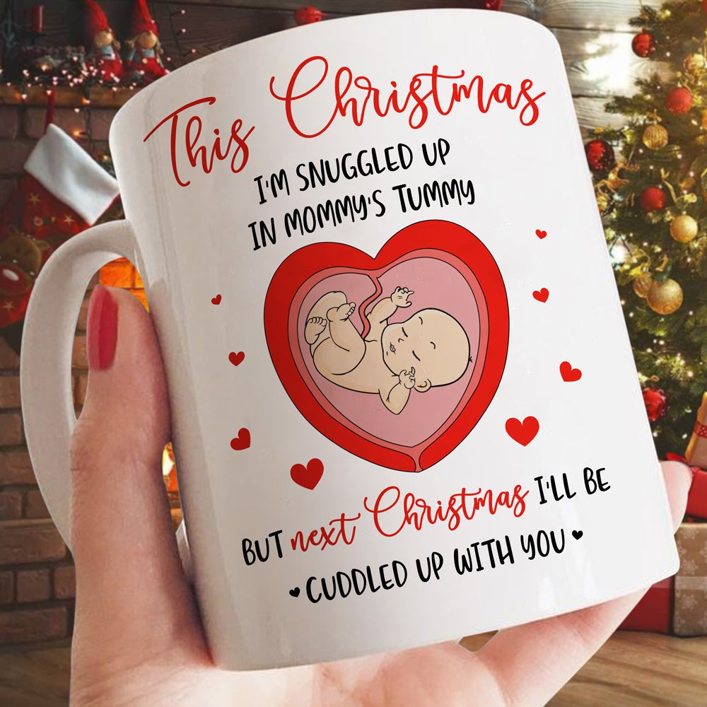 Christmas Gift For Daddy To Be In Mommy's Tummy Mug