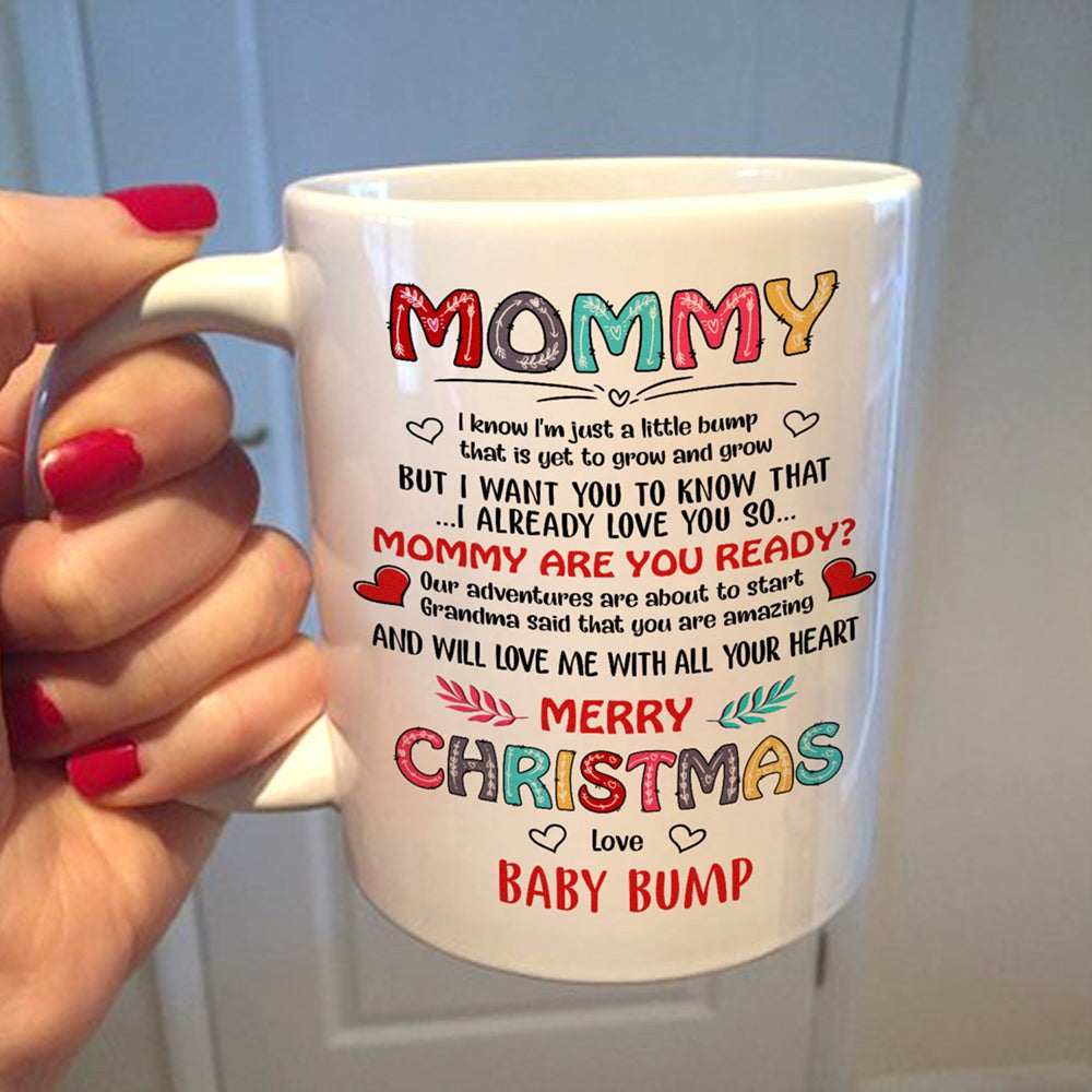 Christmas Gift For Mom To Be Just A Little Bump Mug