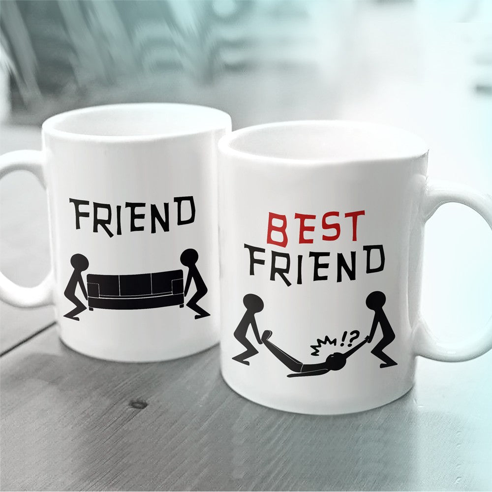 Friend vs Best Friend Mug, Funny Gift For Friend Mug Sarcastic Mug