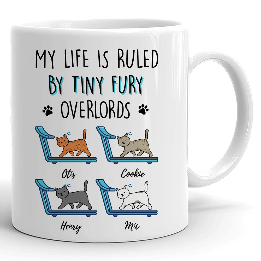 Cat Dad Cat Mom My Life Is Ruled By Cats Funny Cat Personalized Mug