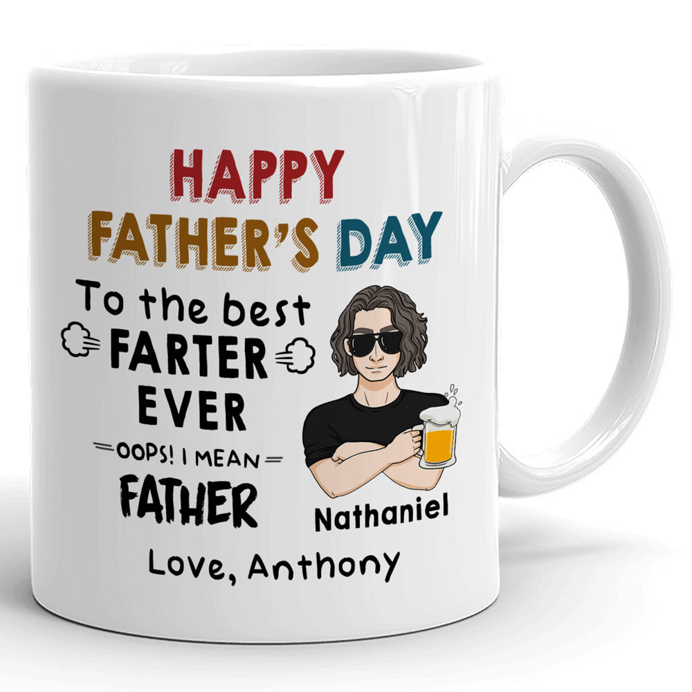 Dad Greatest Farter Funny Father's Day Mugs Personalized Gift For Dad