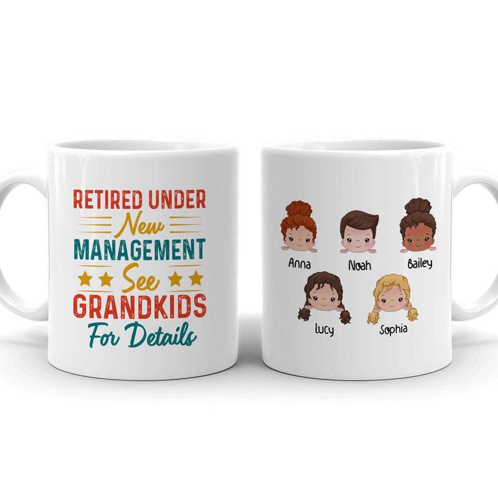 Grandparent Retired See Grandkids Retirement Funny Personalized Mug