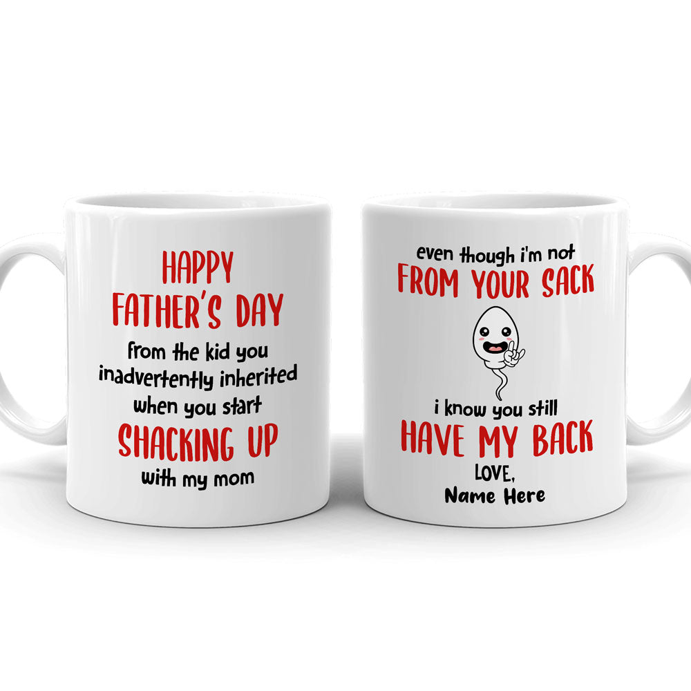 Father's Day The Kid You Inadvertently Inherited Personalized Mug For Stepdad