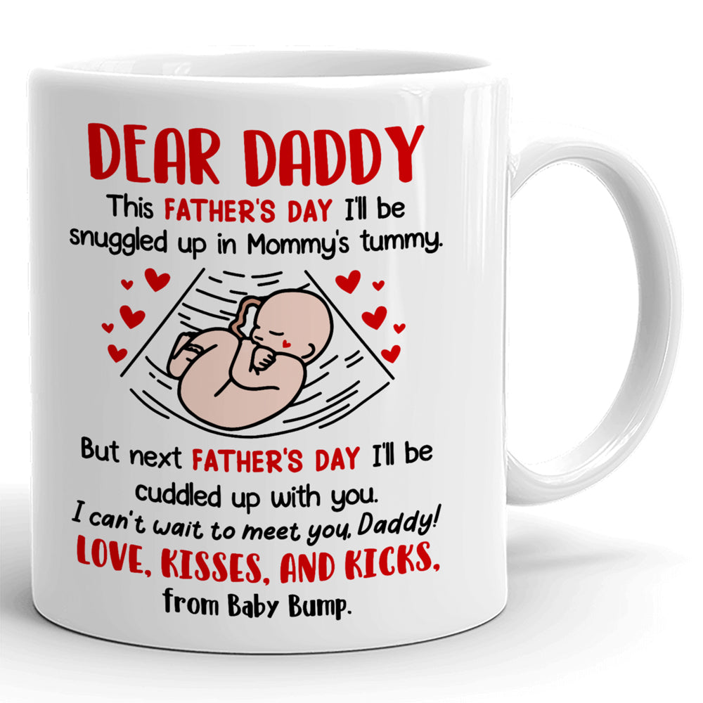 Cuddled Up With Daddy Mug Father's Day Gift For Dad