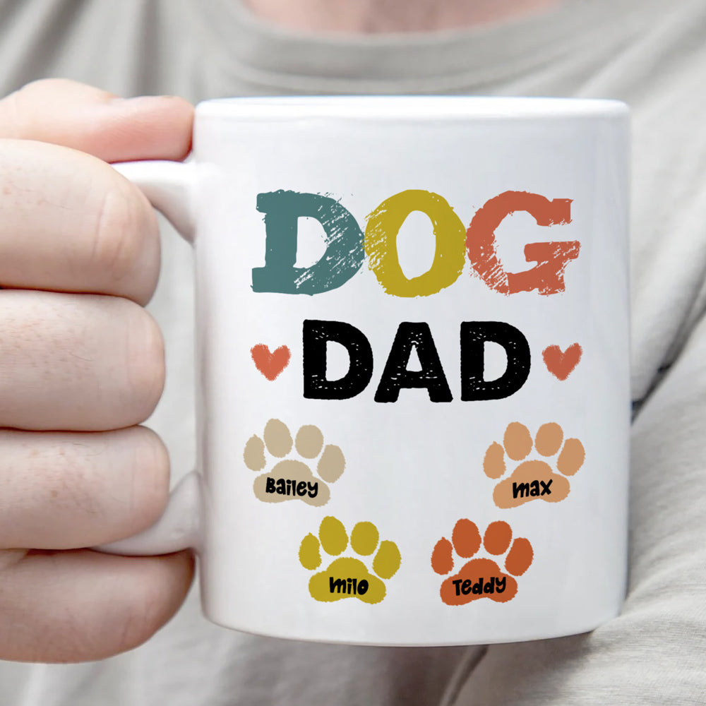 Dad Dog Dad Father Meaningful Personalized Mug