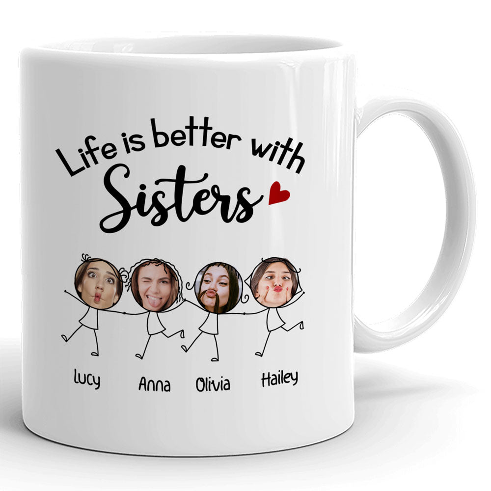 Best Friend Bestie Better Sisters Funny Personalized Mug