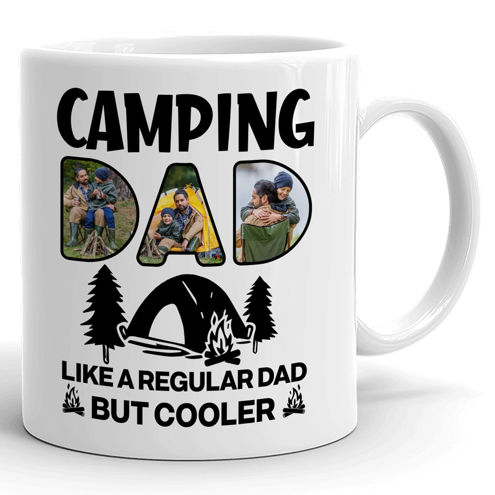 Camping Dad Regular But cooler Gift From Children Personalized Mug