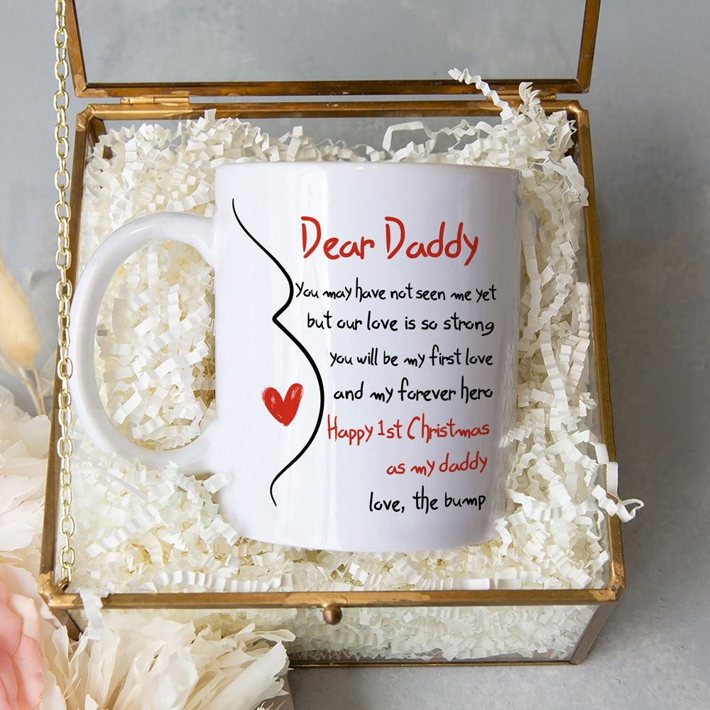 Christmas For Expecting Dad From The Bump My First Love Christmas Mug