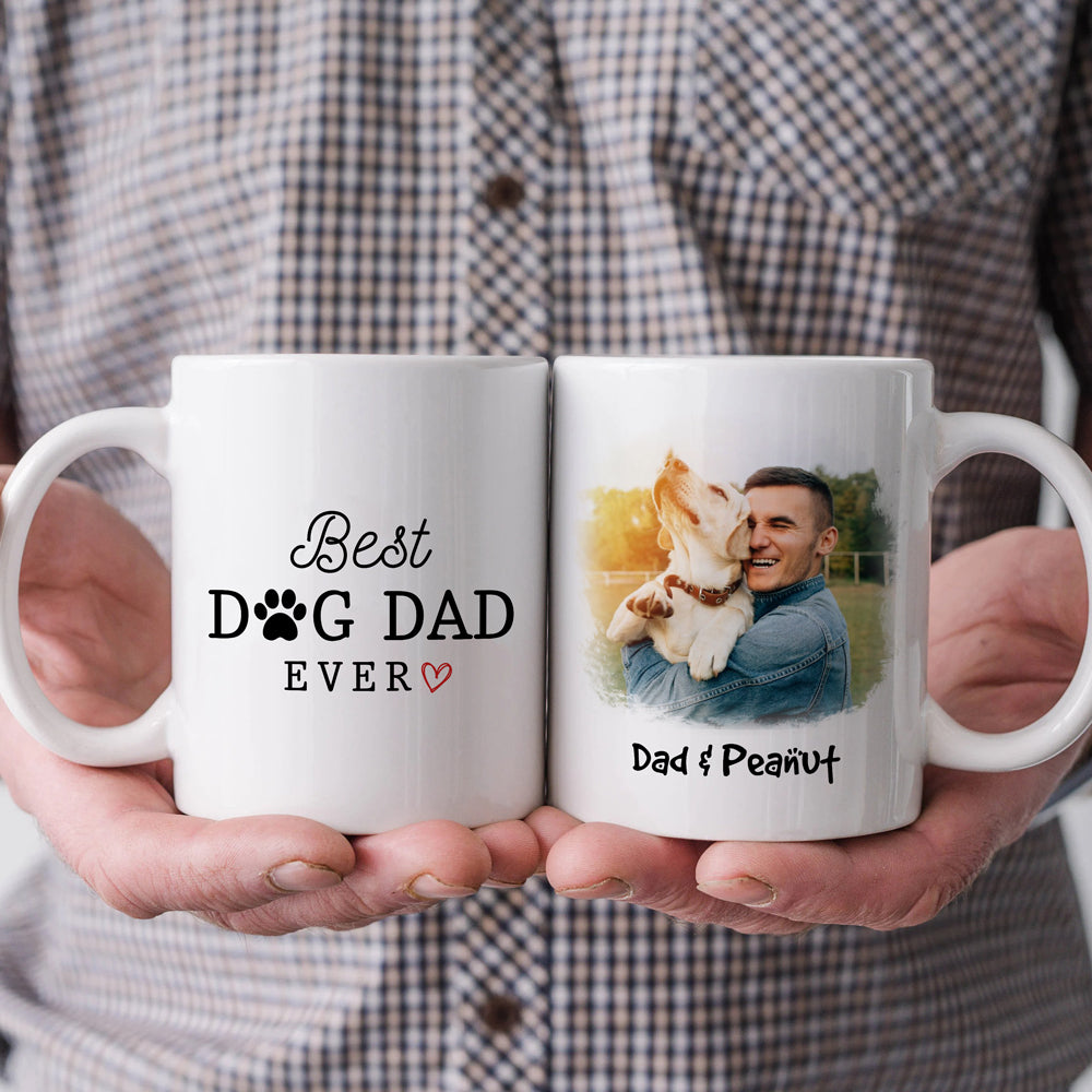 Personalized Best Dog Dad Ever Mug