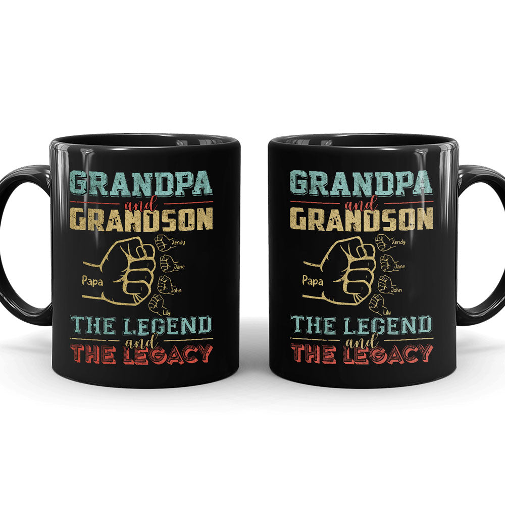 Grandpa Grandfather Grandson Legend Funny Personalized Mug