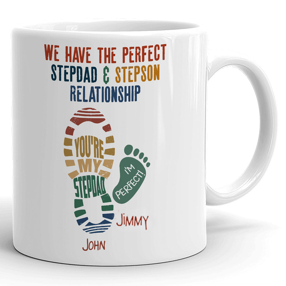 Bonus Dad Stepdad Step Father Son Perfect Funny Personalized Mug