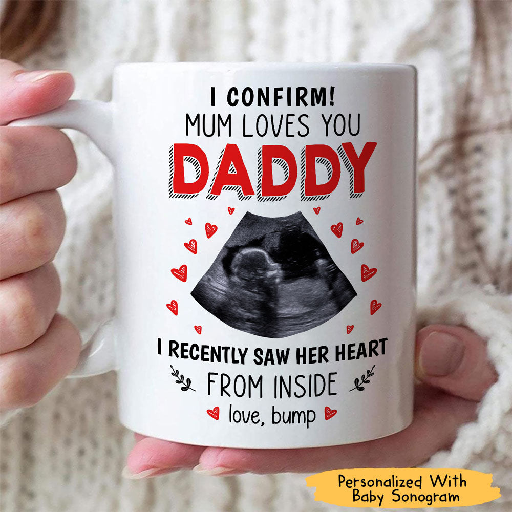 Personalized Gift For Expecting Dad I Confirm From The Bump Mug