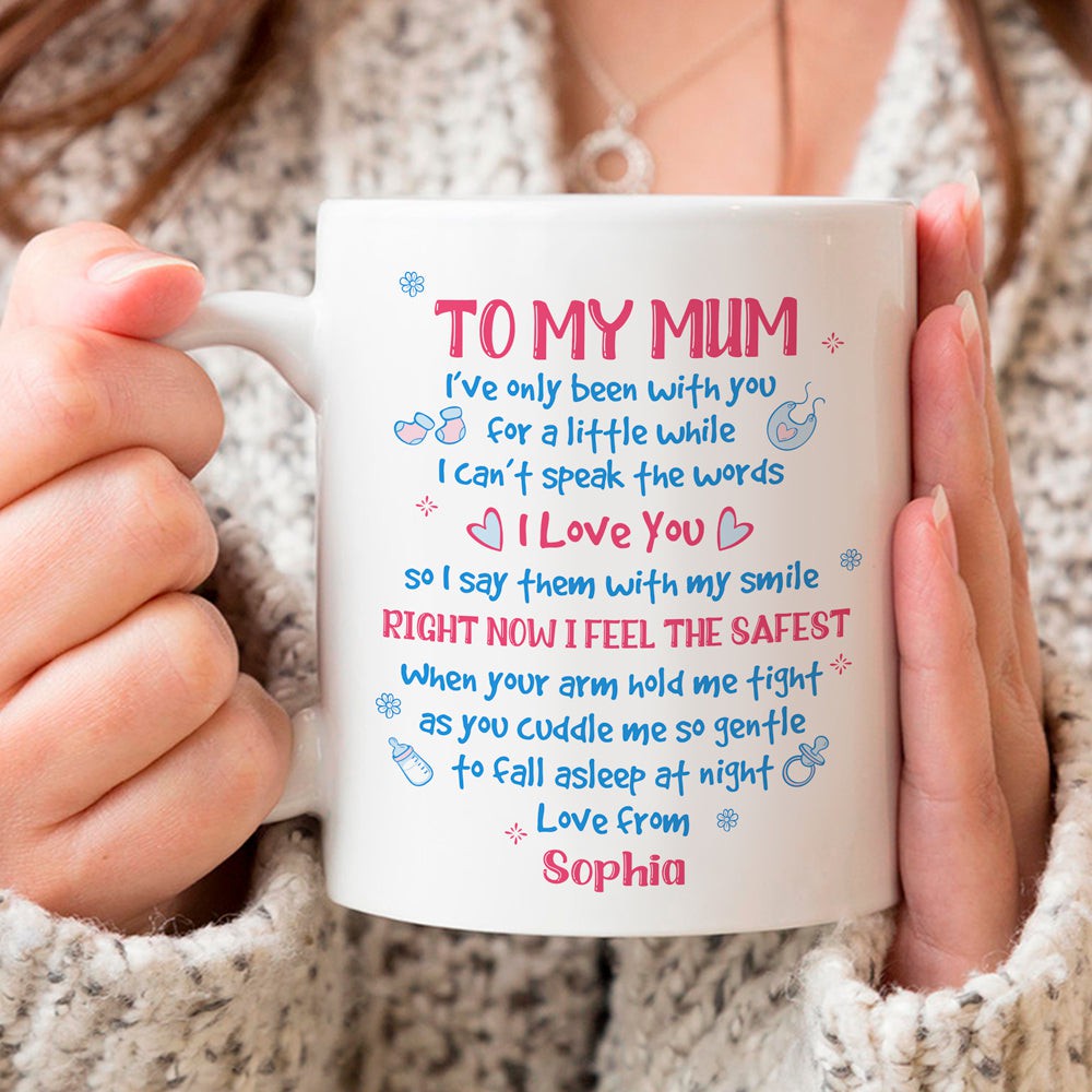 Personalised Cuddle Me So Gentle Mug Gift For New Mom