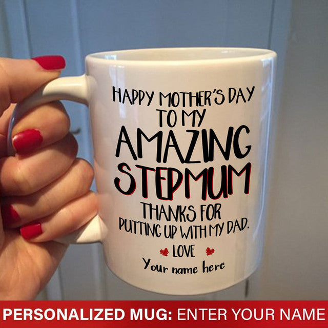 To My Amazing Stepmum Mother's Day Personalized Mug