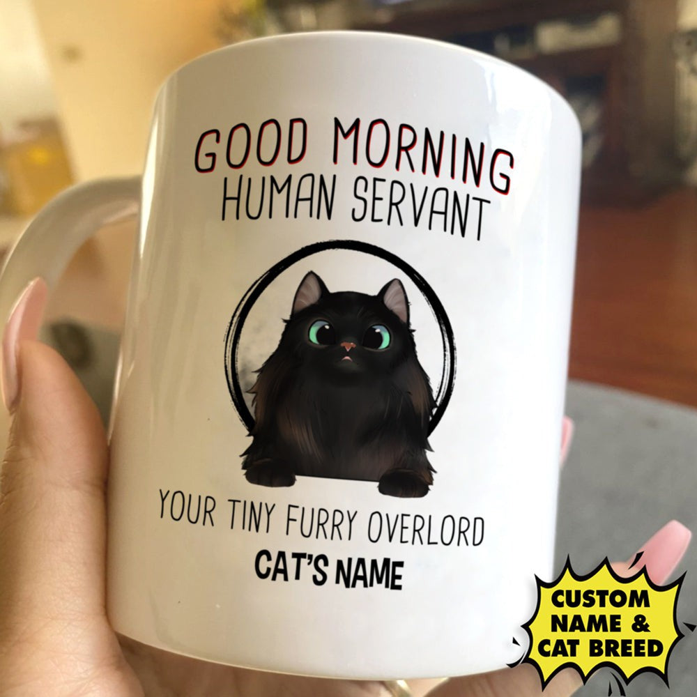 Personalized Gift For Cat Lover Human Servant Mug