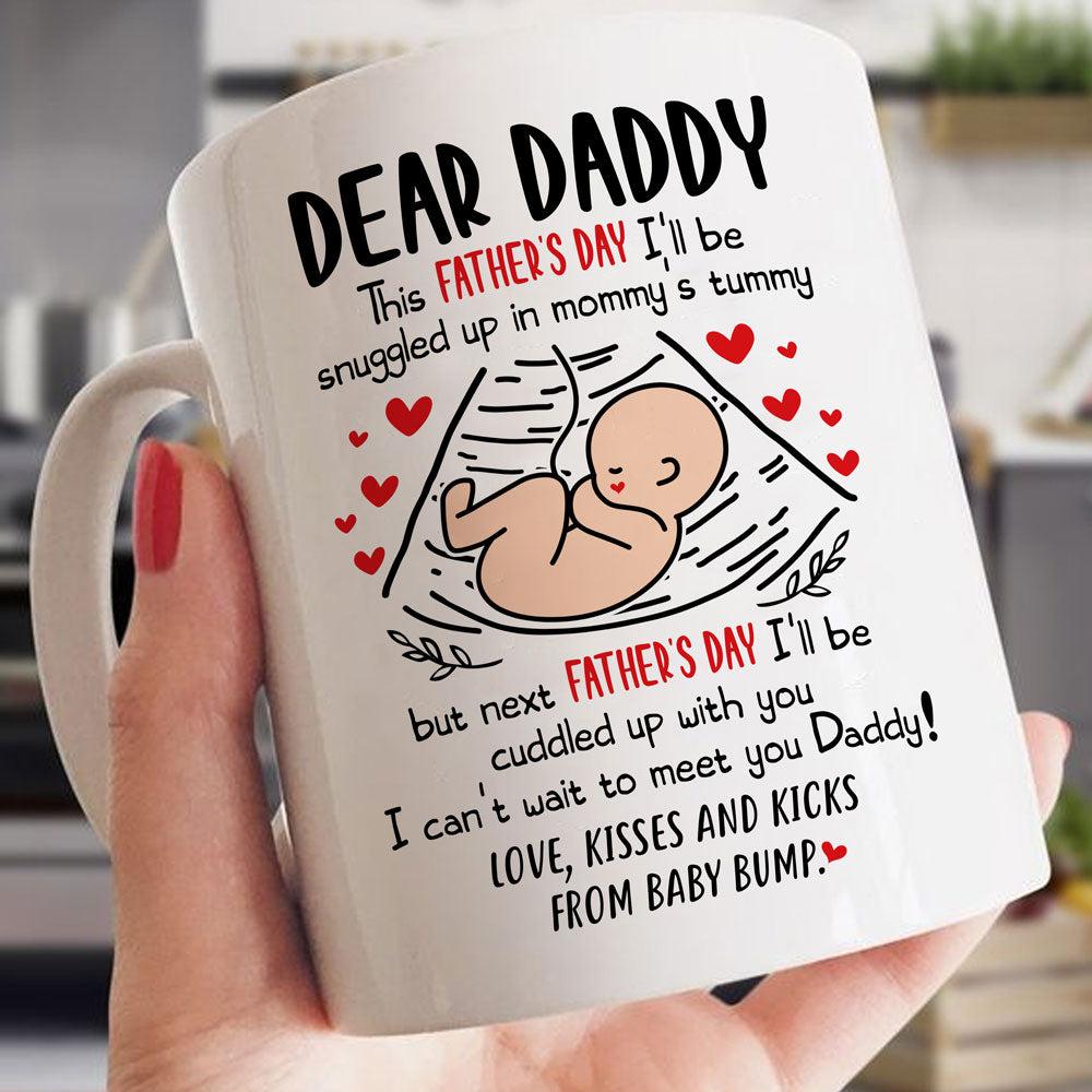 Gift For Dad To Be First Father's Day Can't Wait To Meet You Mug