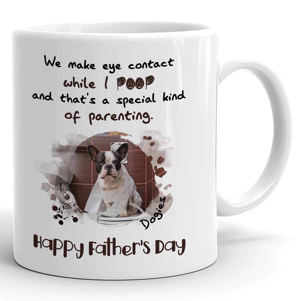 Funny Father's day Dog Dad Personalized Image Mug