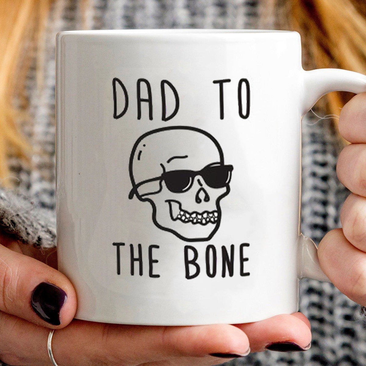 Dad To The Bone Skull Dad Mug Gift For Dad