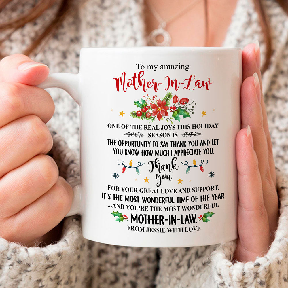 Gifts For Mother-in-law Thank You For Your Great Love Personalized Mug