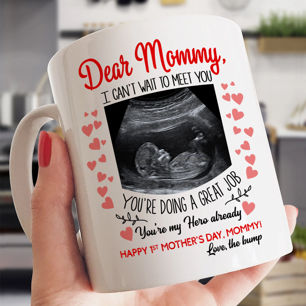 First Mother's Day For Expecting Mom Bump Personalized Mug