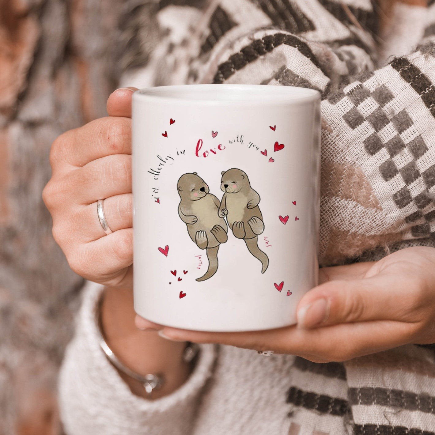 I'm otterly in love with you personalized otter love mug