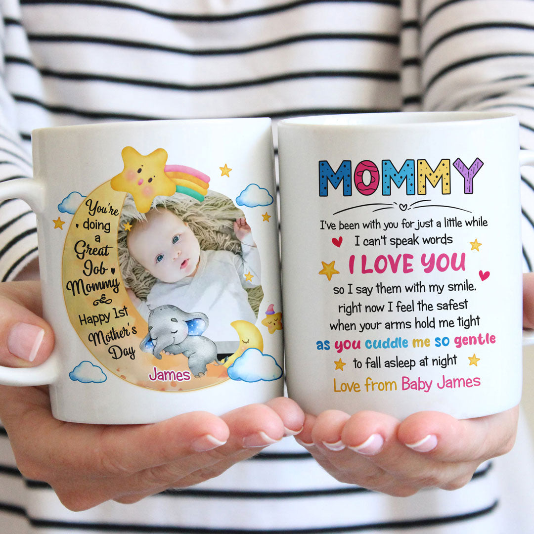 Happy First Mother's Day Mug Personalized Gift for Mom from The Bump