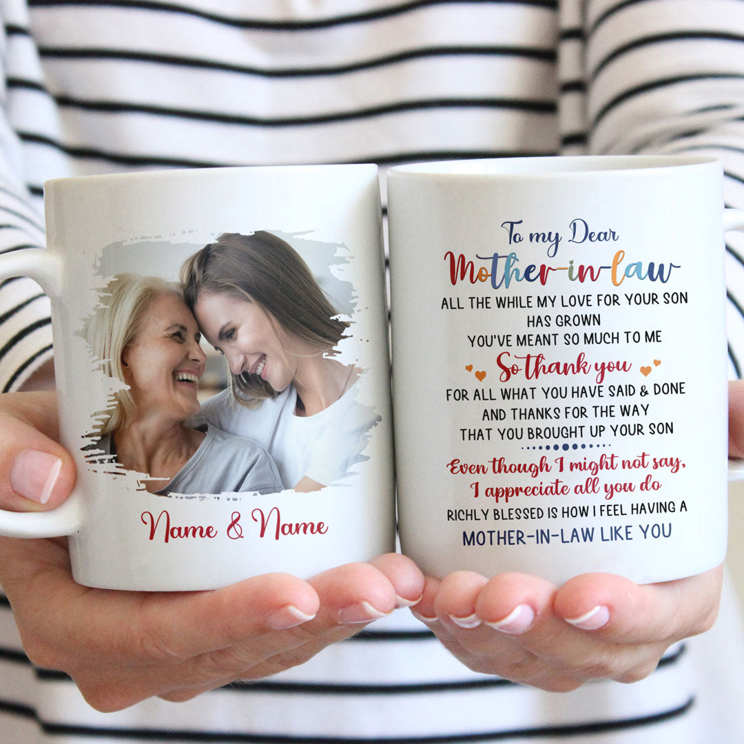 To My Dear Mother-in-law Mug Personalized Gift