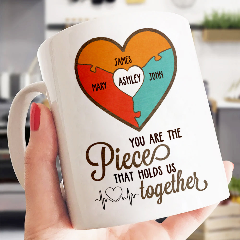 Mom Hold Us Together Mug Personalized Mother's Day Gift For Mom