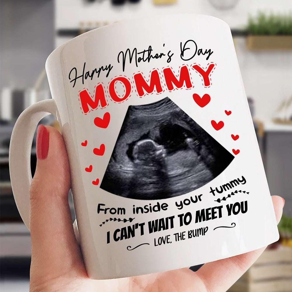 Mother's Day For Mom Can't Wait To Meet You Mommy Personalized Mug