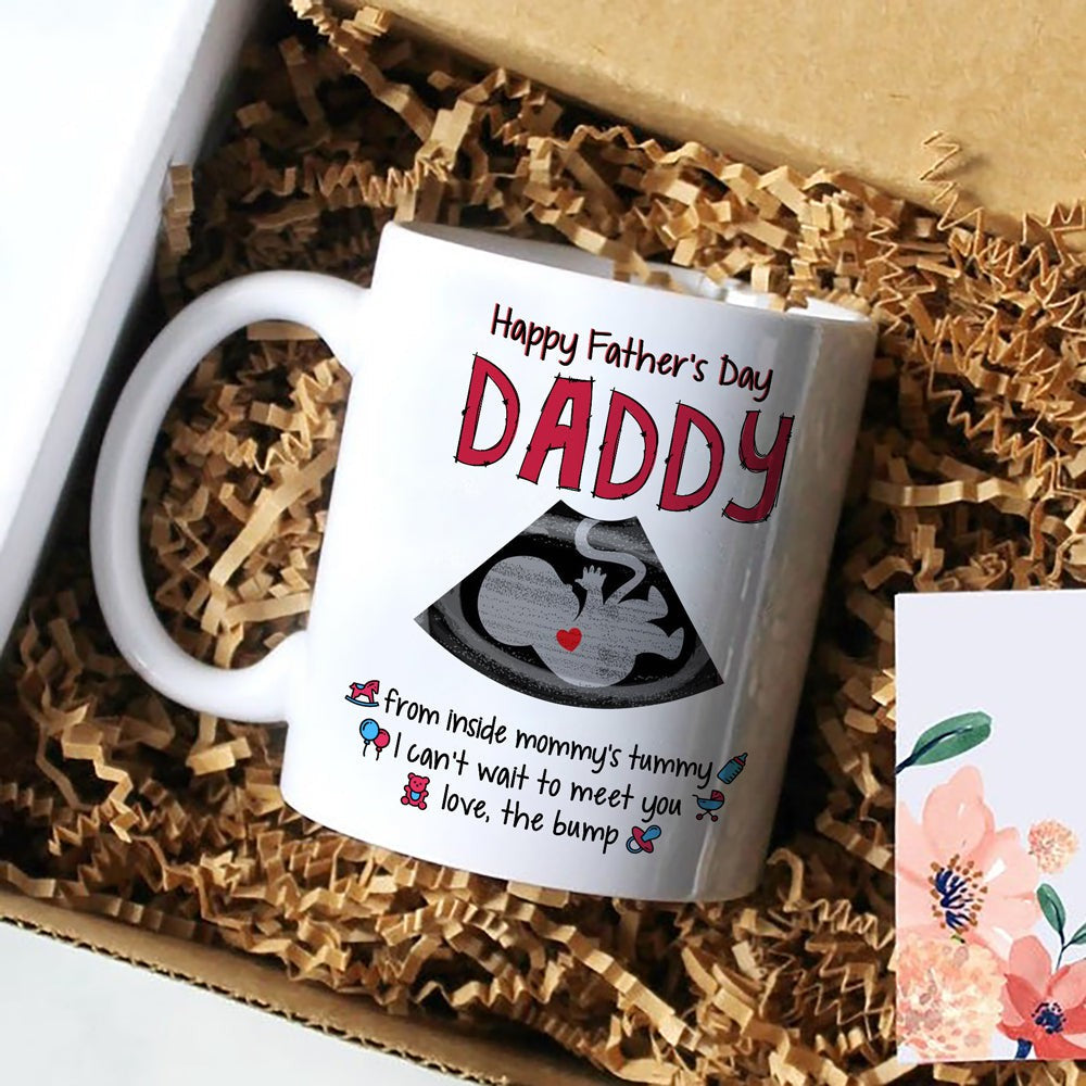 Father's Day Gift For Expecting Dad Inside Mommy's Tummy Mug