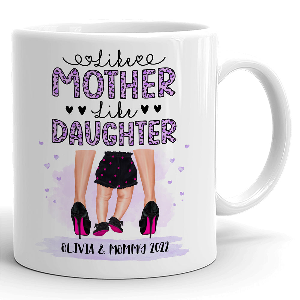 Like Mother Like Daughter Mugs Personalized Gift For New Mom