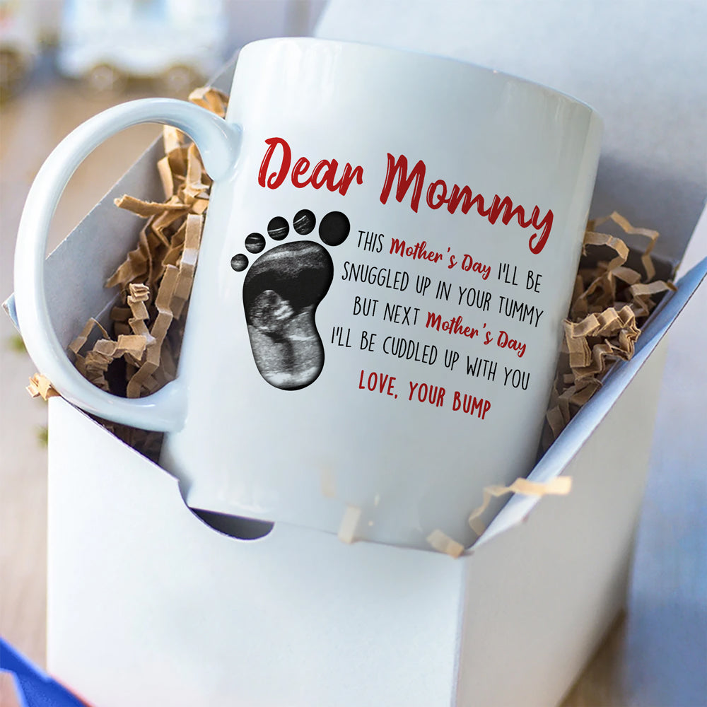 Mother's Day Mom To Be Snuggled Up With You Personalized Mug