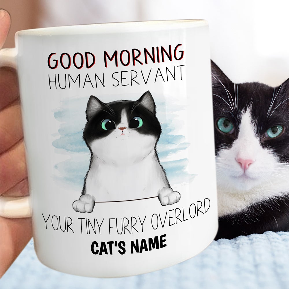 Personalized Gift For Cat Lover Good Morning Mug