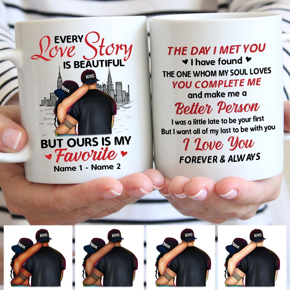 Personalized Gift For Her For Him Favorite Love Story Mug