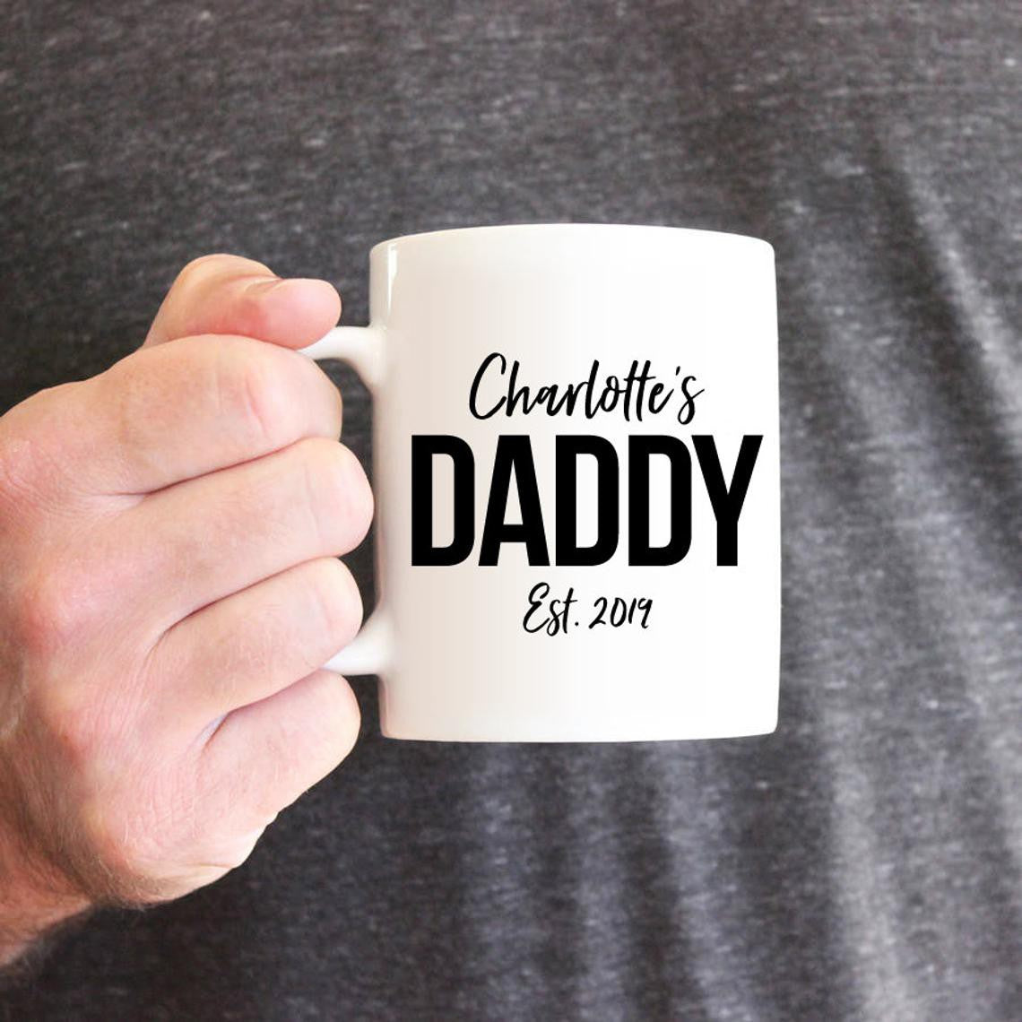 Personalized Daddy Est Mug Gift For Dad