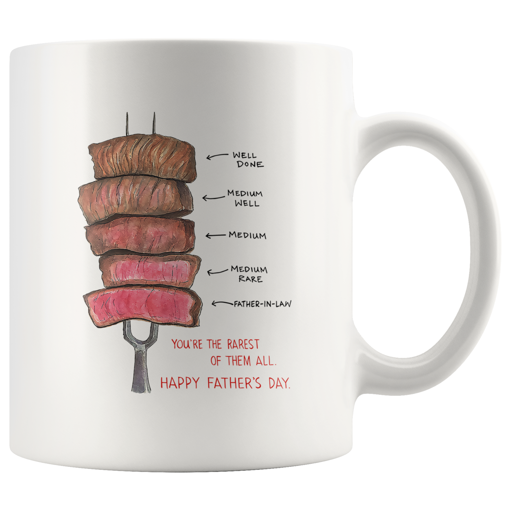 Gift For Father-in-law You're The Rarerest Of Them All Daddy Mugs