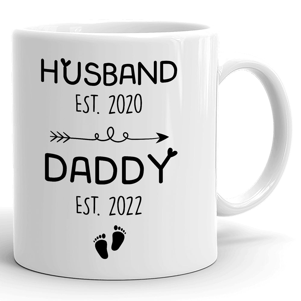 Dad Husband Est Daddy Est Cool Personalized Mug