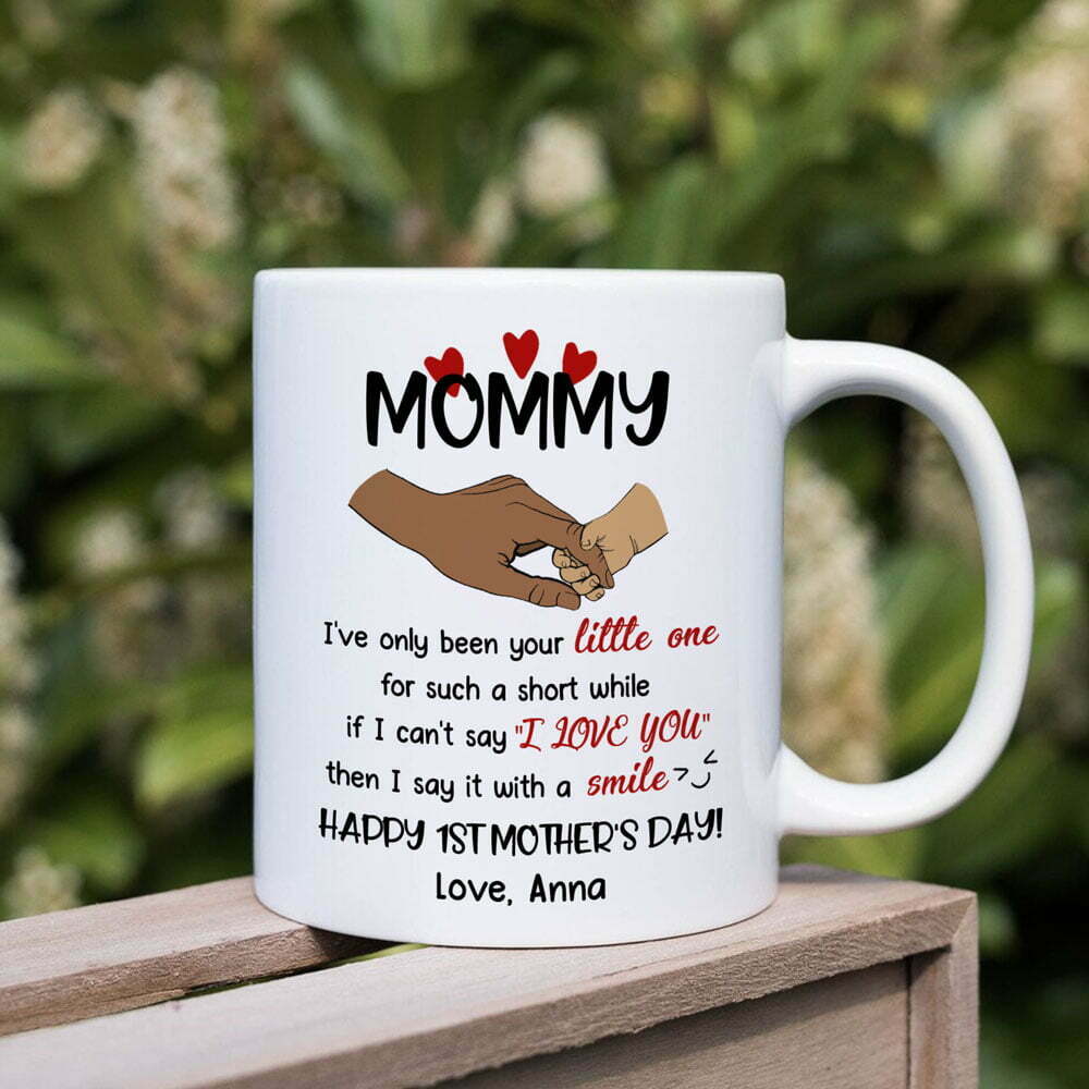 Mum And Child Holding Hands Mother's Day Mugs Personalized Gift For Mom