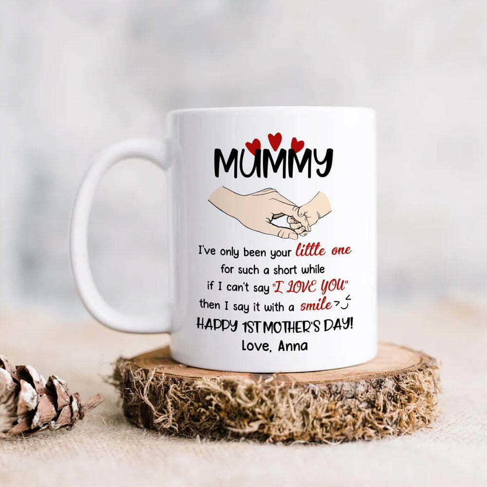 Mum And Child Holding Hands Mother's Day Mugs Personalized Gift For Mum