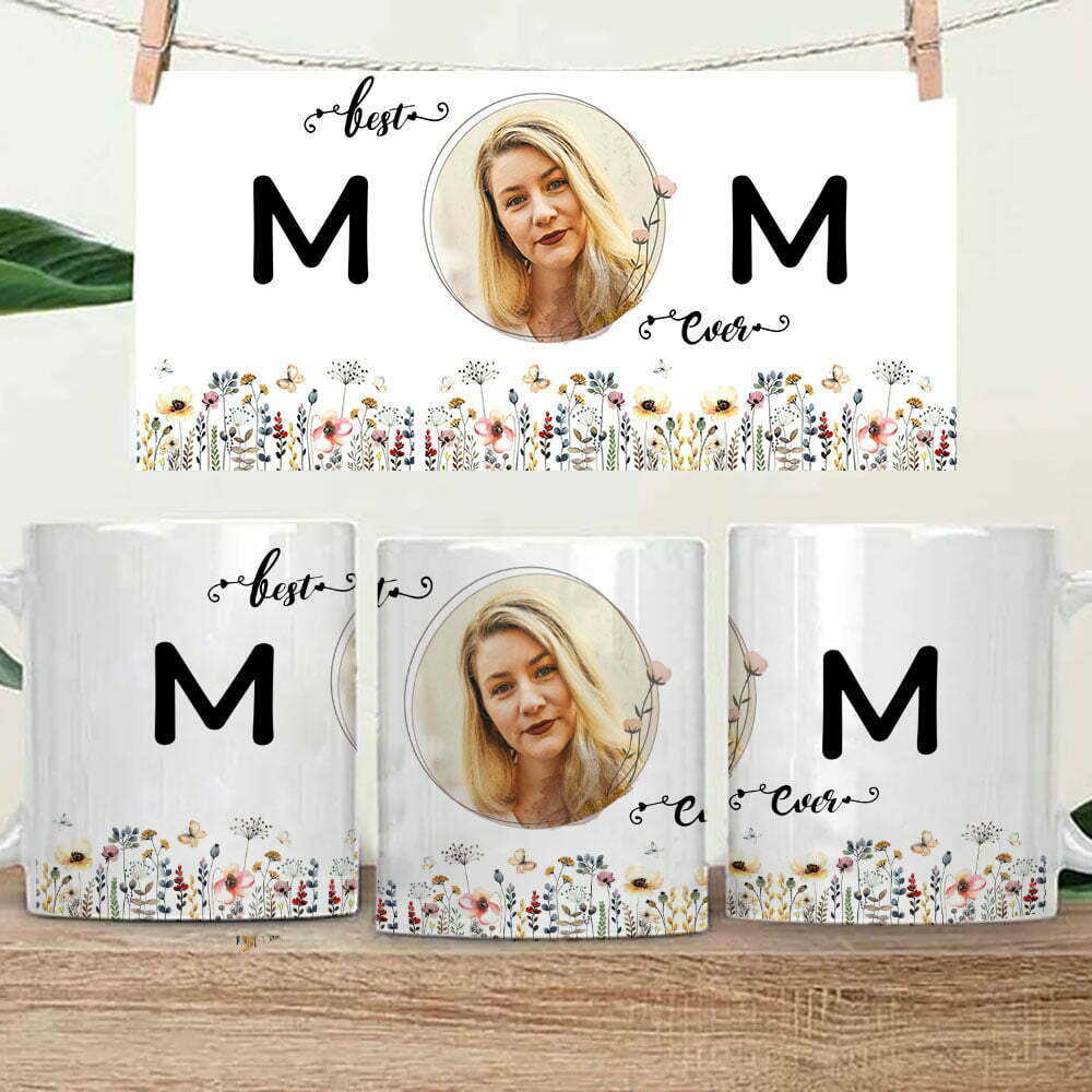 Best Mom Ever Wildflower Mugs Personalized Gift For Mom