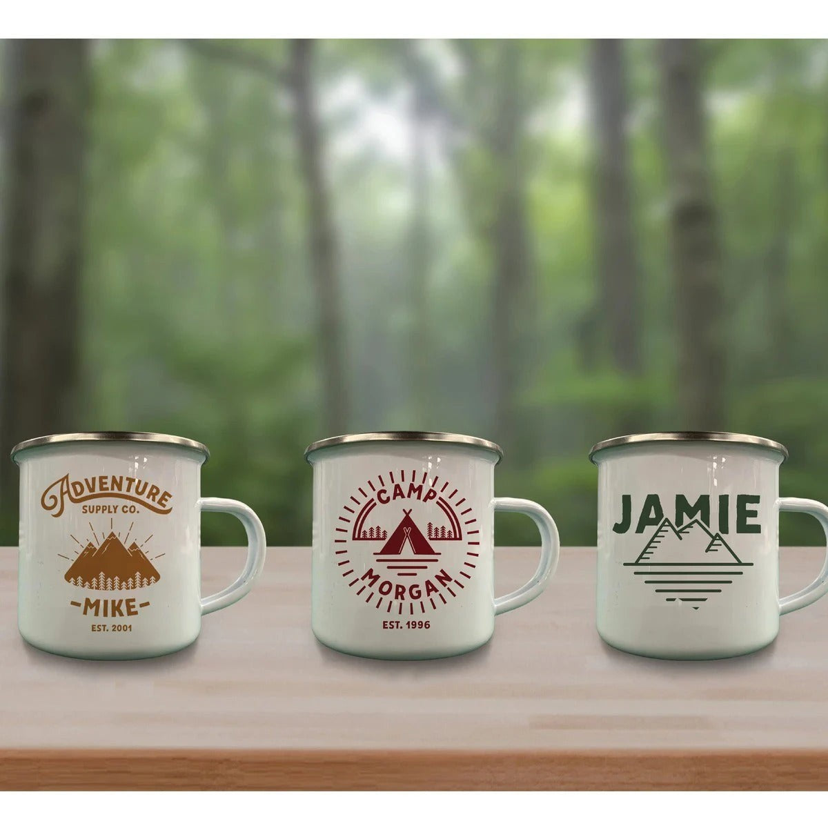 Personalized campfire traveling adventure mugs