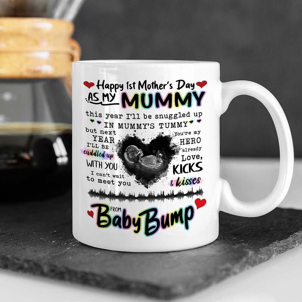 In Mummy's Tummy 1st Mother's Day Mugs Personalized Gift For Mum