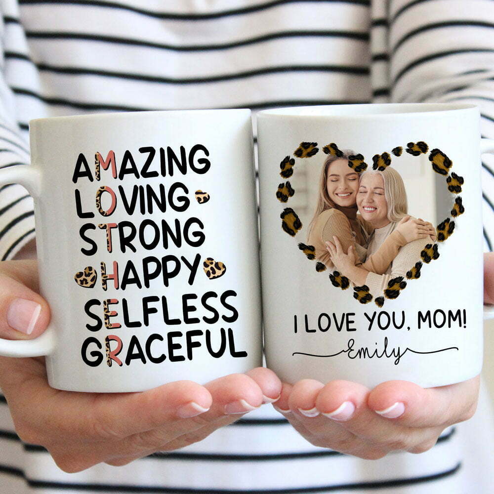 Crossword Acrostic Mugs Personalized Gift For Mom