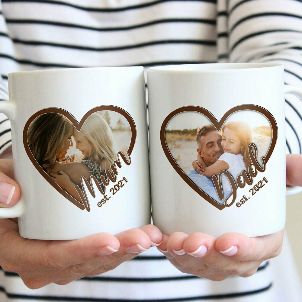 New Mum Dad Custom Year Photo Est Personalized Mug