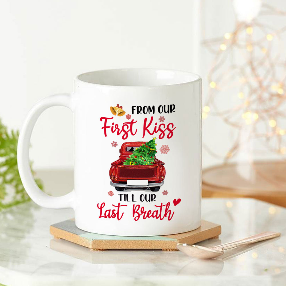 Christmas For Couple Till Our Last Breath Red Truck Personalized Mug