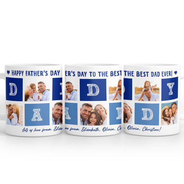 To Best Dad Ever Meaningful Father's Day Mugs Personalized Gift For Dad